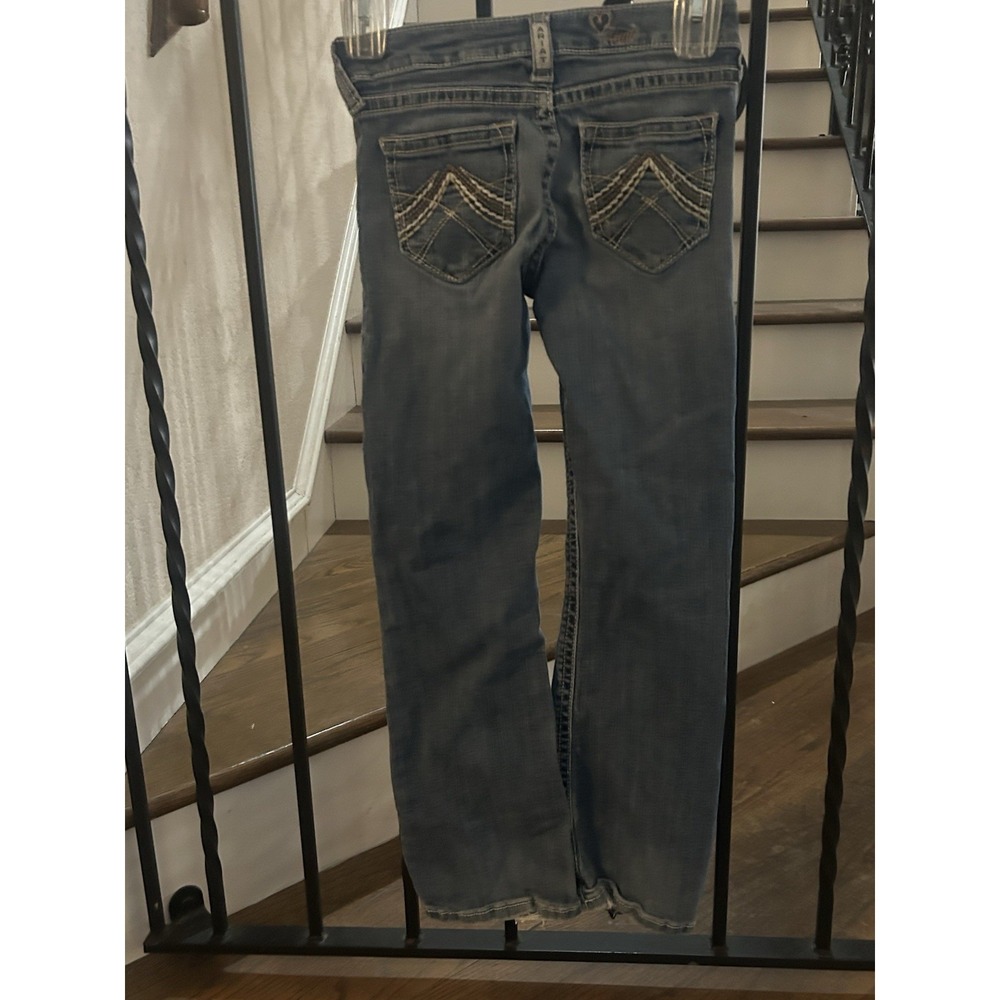 Little Girl's Size 8 Ariat R.E.A.L.  Denim Jeans Boot Ready Stretch